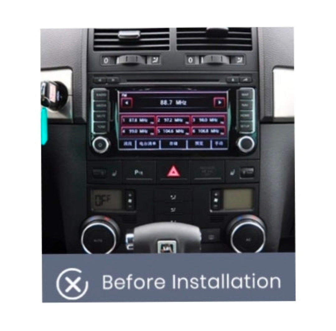 (PRENOTA) Kit Montaggio Autoradio 9"Pollici Volkswagen Touareg (2002-2010), Mascherina, Cablaggio per Autoradio Android