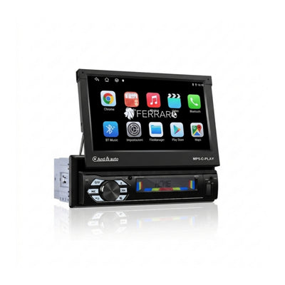 Autoradio Universale Motorizzato (Android) 1Din 7"Pollici, Bluetooth, CarPlay, Android Auto, 2/32GB Ram