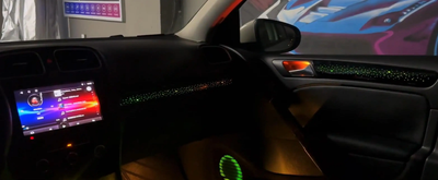 (PRENOTA) Ambient Light per Volkswagen Golf 6, VI (2008-2012), 256 Colori, APP