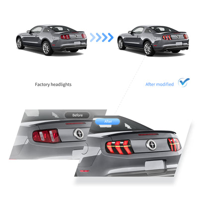 (PRENOTA) Fanali Posteriore Completo per Ford Mustang 5ª Serie (2010-2012) a LED