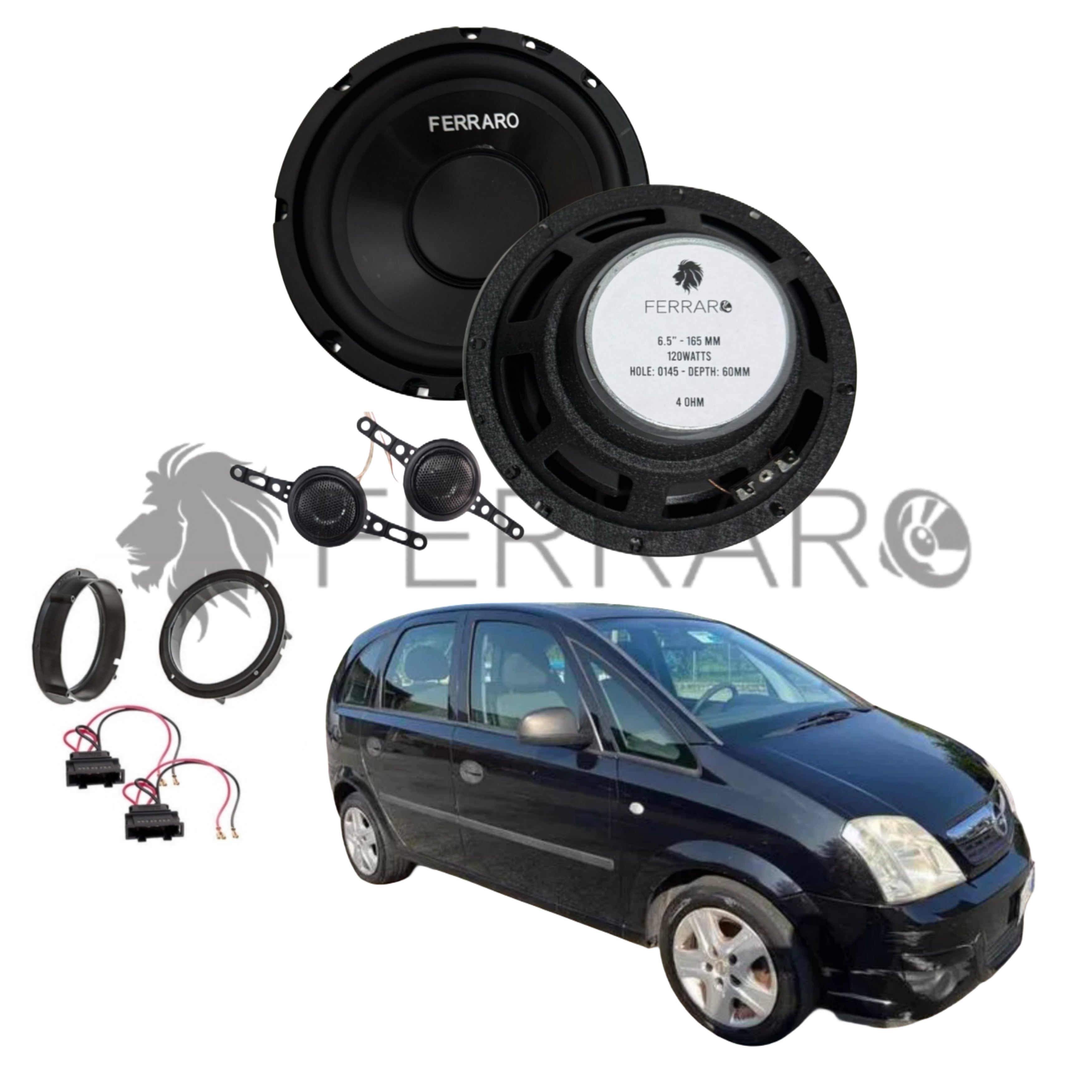 FerraroStore Kit 2 Altoparlanti, ASK-165.2, Anteriore, Opel Meriva A (2003-2010)