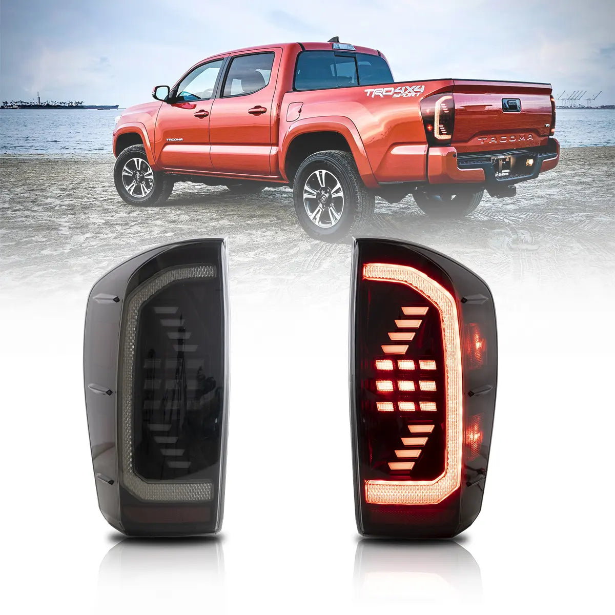 (PRENOTA) Fanali Posteriore Completo per Toyota Tacoma N300 (2016-2023) a LED