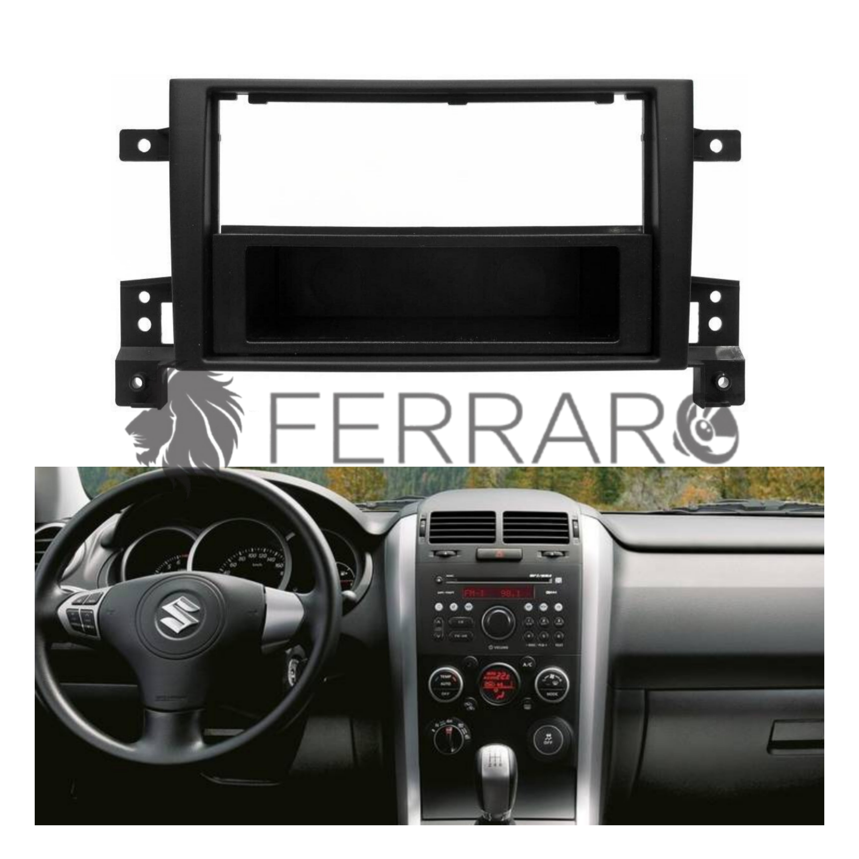 Radio cover, 1DIN, Suzuki Gran Vitara from 2005