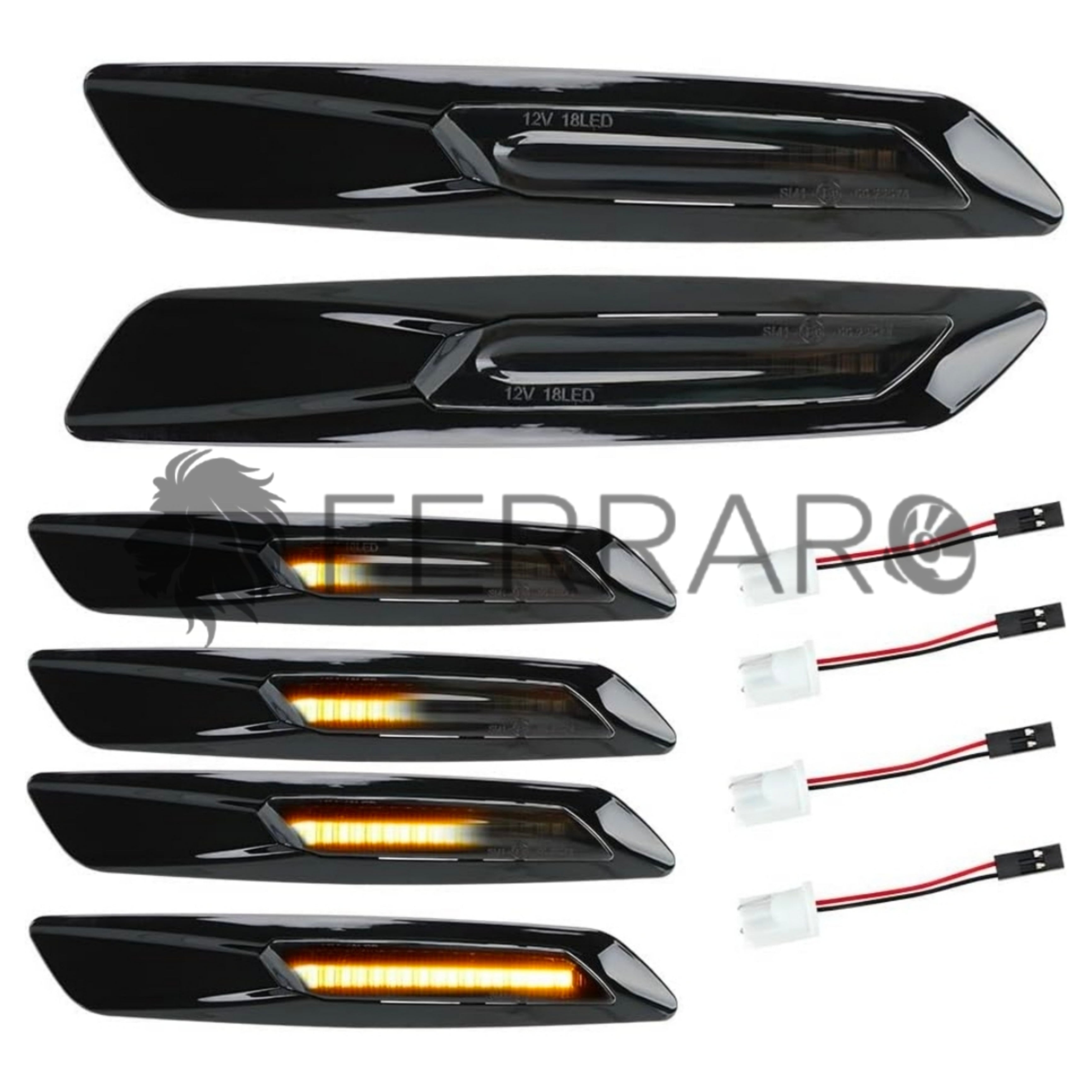 (PRENOTA) Indicatore Direzione Led per BMW Serie 1, 3, 5, X1, X3 (Compatibilità in Descrizione), Plug and Play