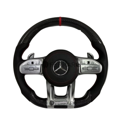 (PRENOTA)Volante  per Mercedes, Carbonio Diagonale, Sport, Etichetta Rossa, Punzonatura, Galvanica, AMG