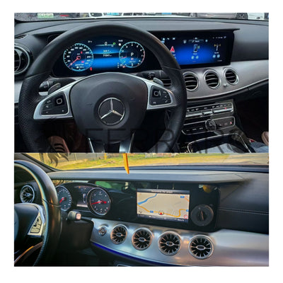 (PRENOTA)  Autoradio per Mercedes Classe E W213, 12.3" + 12.3" (2016-2020) Android, Bluetooth, CarPlay, Android Auto, 6/64GB Ram