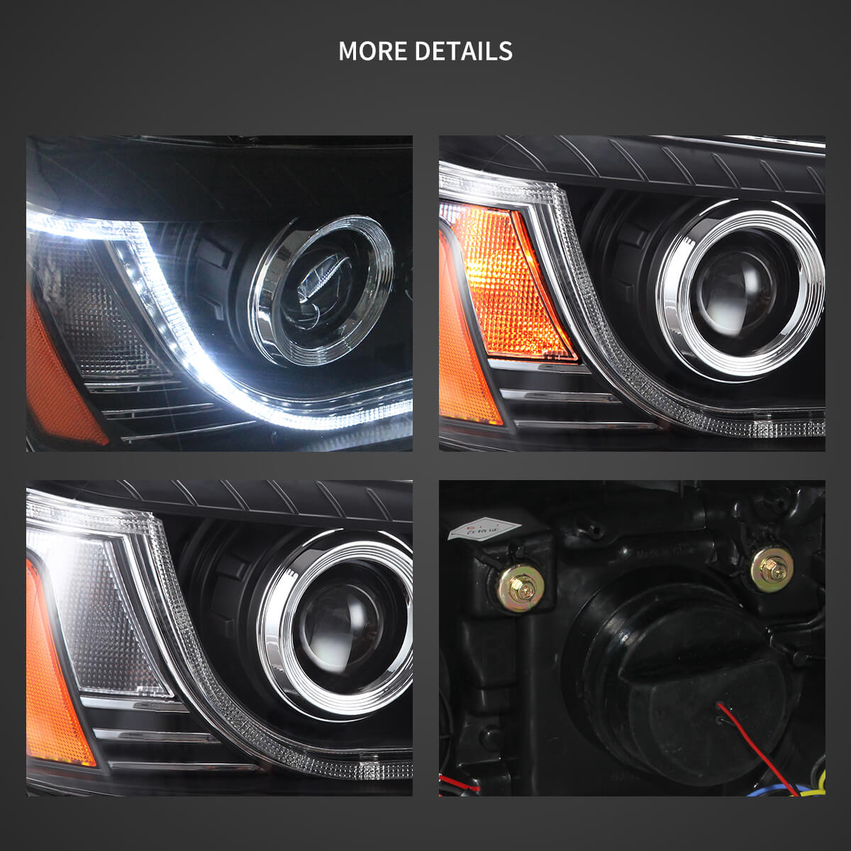 (PRENOTA) Fanali Anteriore Completo per Toyota Highlander (2001-2007) a LED
