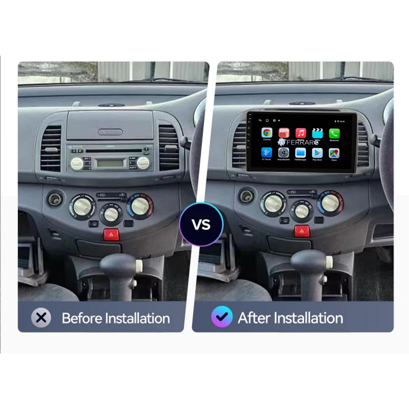 Car Radio for NISSAN MICRA [2002 - 2010] - 2GB/4GB/6GB/8GB Intelligent car system, 2Din 9"Inch, GPS, Navigator, Wifi