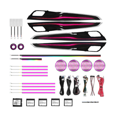 (PRENOTA) Ambient Light per BMW X5, X6 F15, F16, 256 Colori, APP