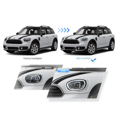 (PRENOTA) Fanali Anteriore Completo per BMW Mini Countryman F60 (2017-2020) a LED
