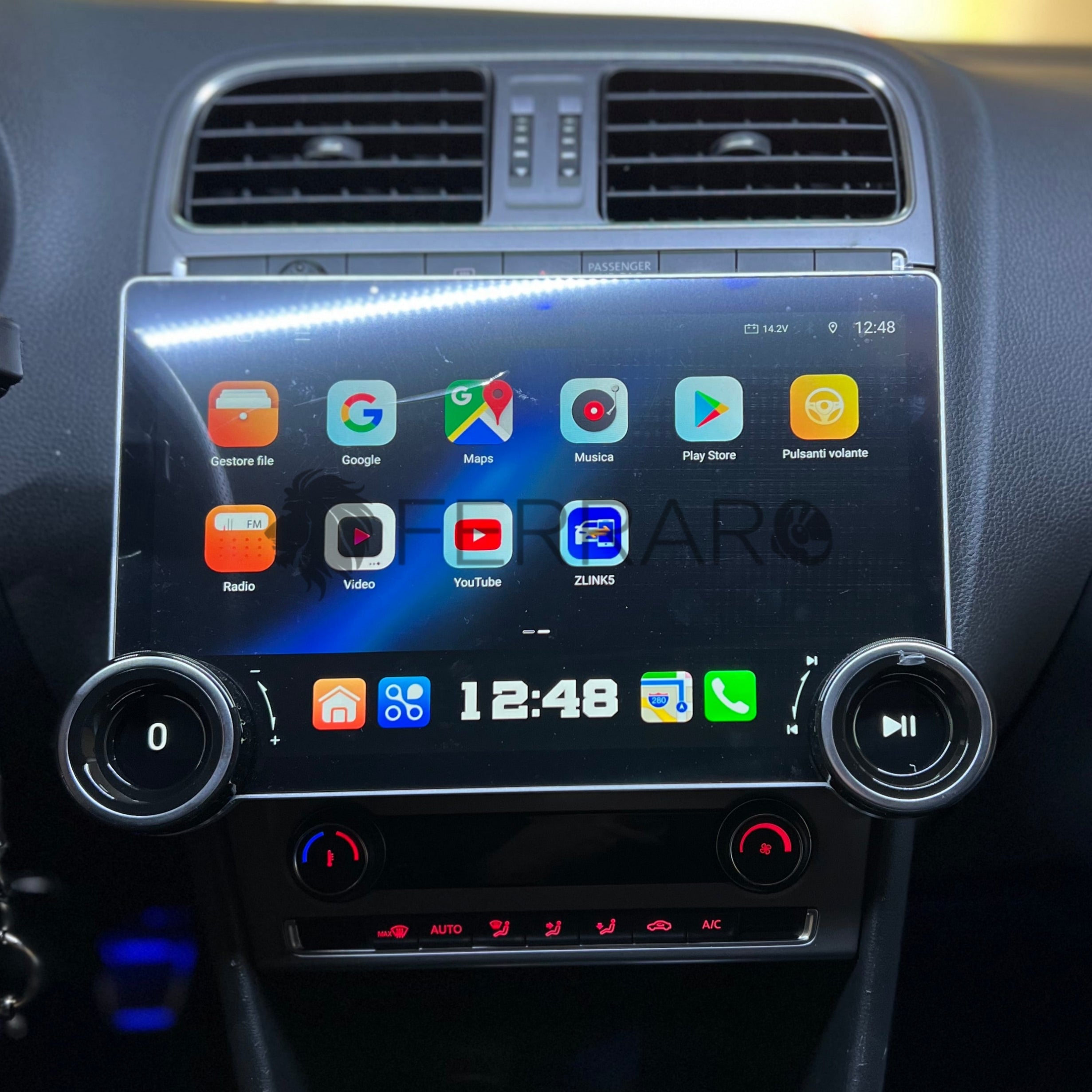 Autoradio per Volkswagen Polo 5 11.8" 2K (2008-2017) Android, Bluetooth, CarPlay, Android Auto, 4/64GB Ram