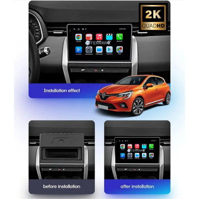 Autoradio per Renault Clio 5ª Serie 9" 2K (2019-2023) Android, Bluetooth, CarPlay, Android Auto, 12/256GB Ram