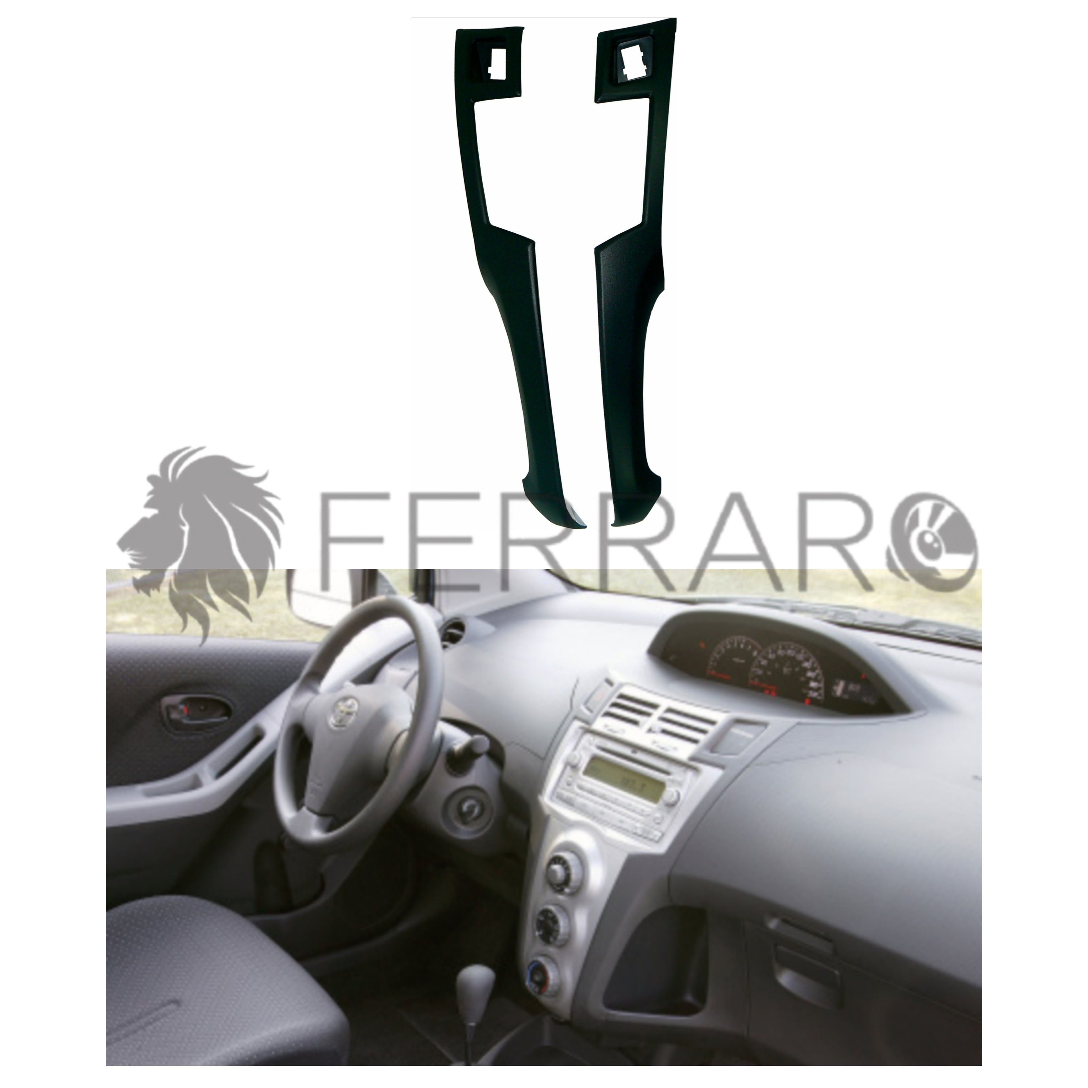 Pannelli Laterari, Kit 2DIN, Toyota Yaris (2006-2012)