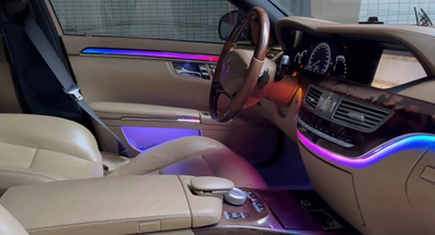 (PRENOTA) Ambient Light per Mercedes Classe S W221 (2005-2013), 256 Colori , APP