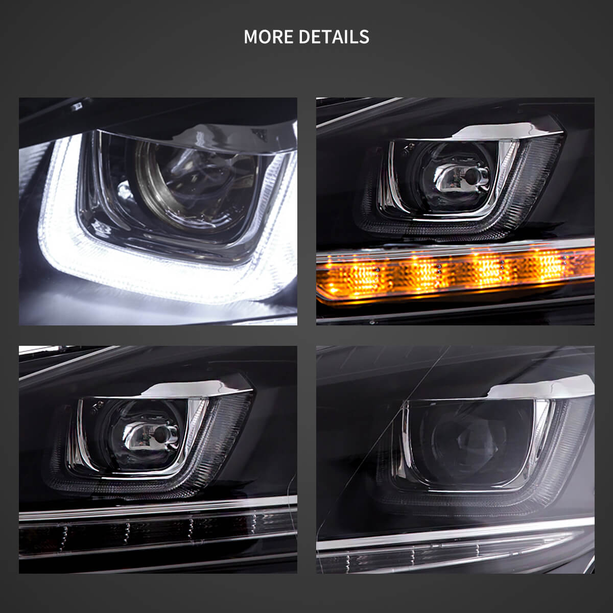(PRENOTA) Fanali Anteriore Completo per Volkswagen Golf VI, MK6 (2008-2012) a LED