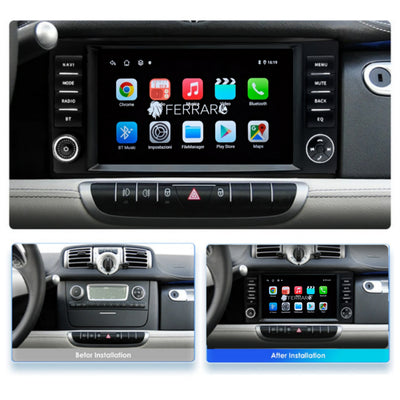 Autoradio per Smart 451 7" (2002-2015) Android, Bluetooth, CarPlay, Android Auto, 2GB/4GB/6GB/8GB Ram