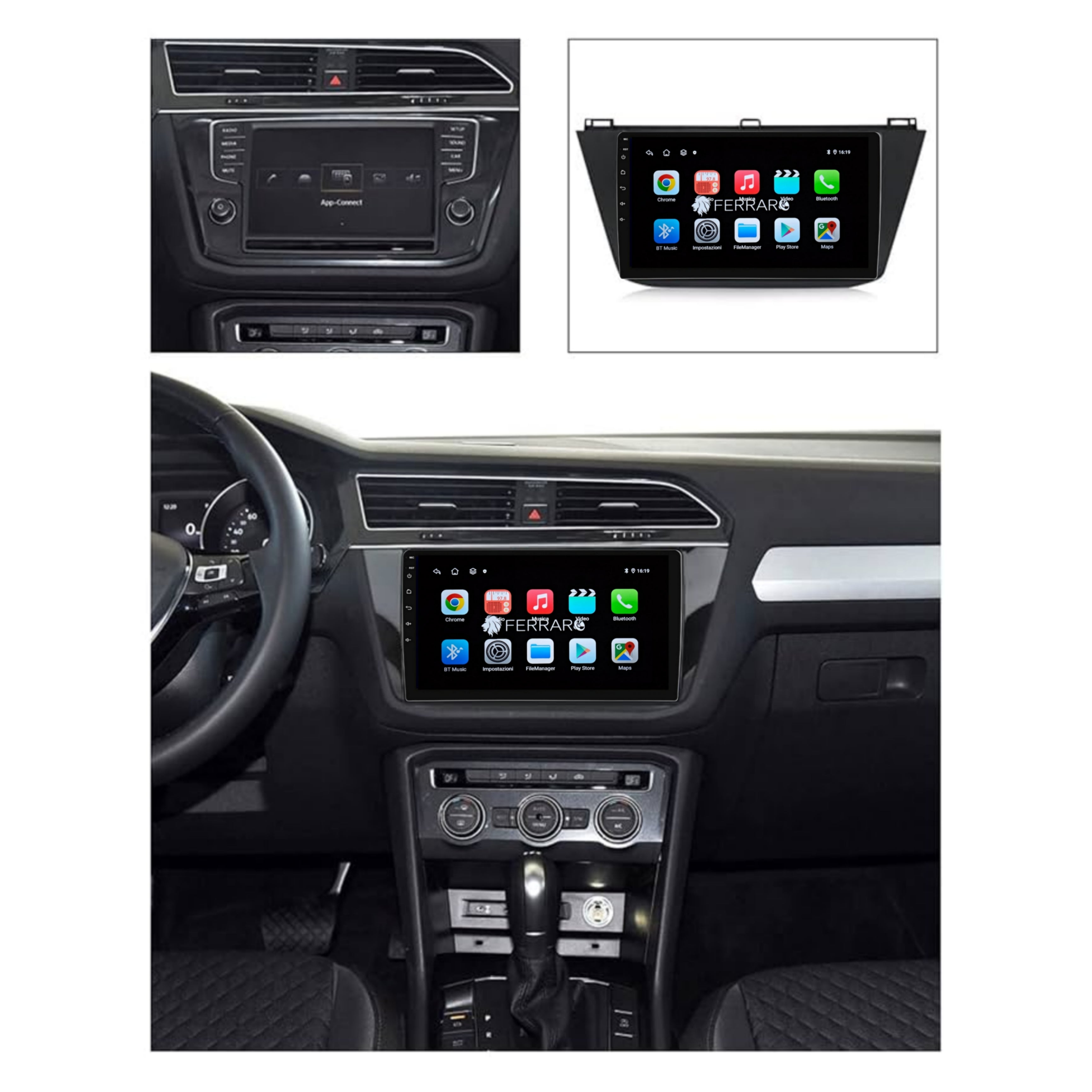 Autoradio per Volkswagen Tiguan 9" (2016-2023) Android, Bluetooth, CarPlay, Android Auto, 2GB/4GB/6GB/8GB Ram