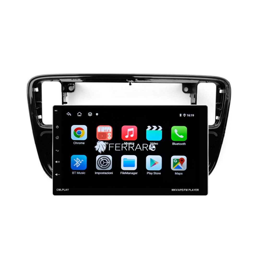 Autoradio per Volkswagen UP 1Din 9" | 2016-2024 | Android | Bluetooth | Estraibile | CarPlay | Android Auto | 2/4GB Ram