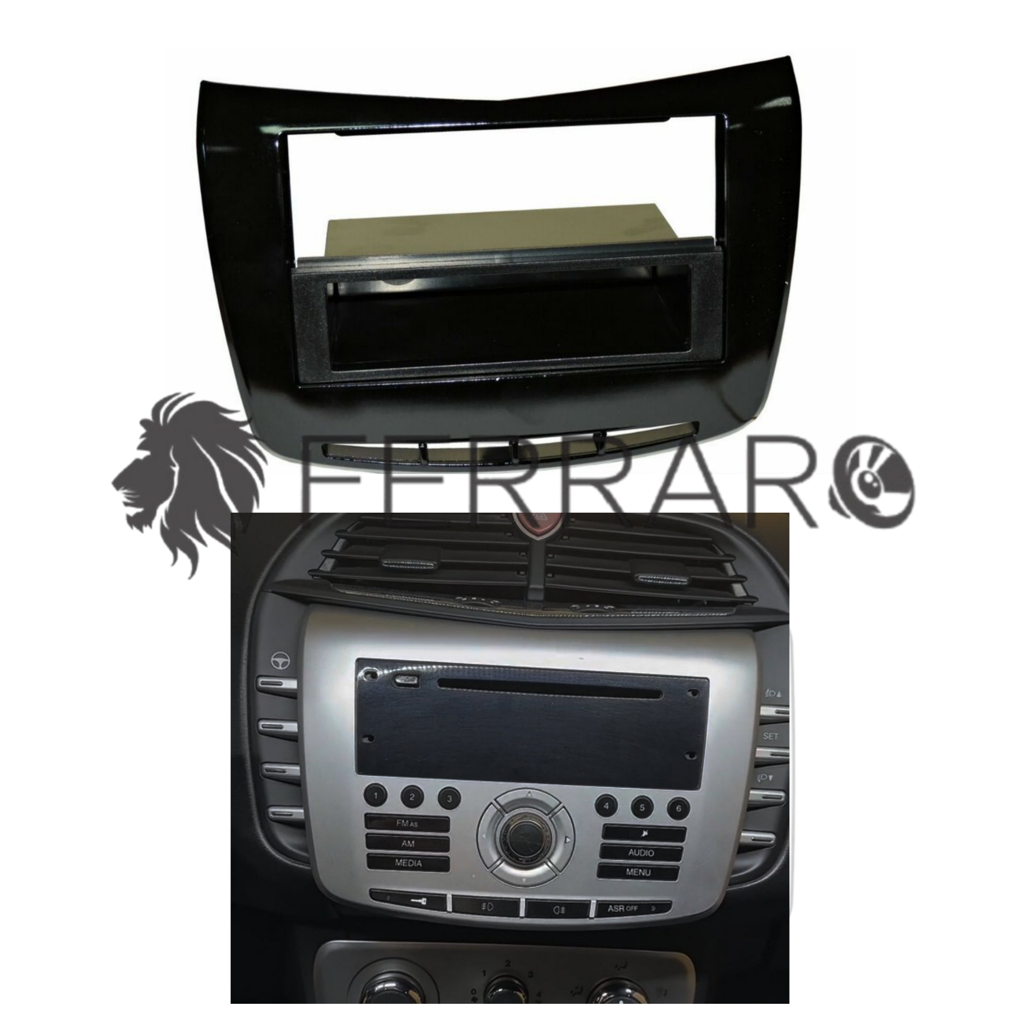 Mascherina 1DIN con Cassetto per Lancia Delta (2008-2014)