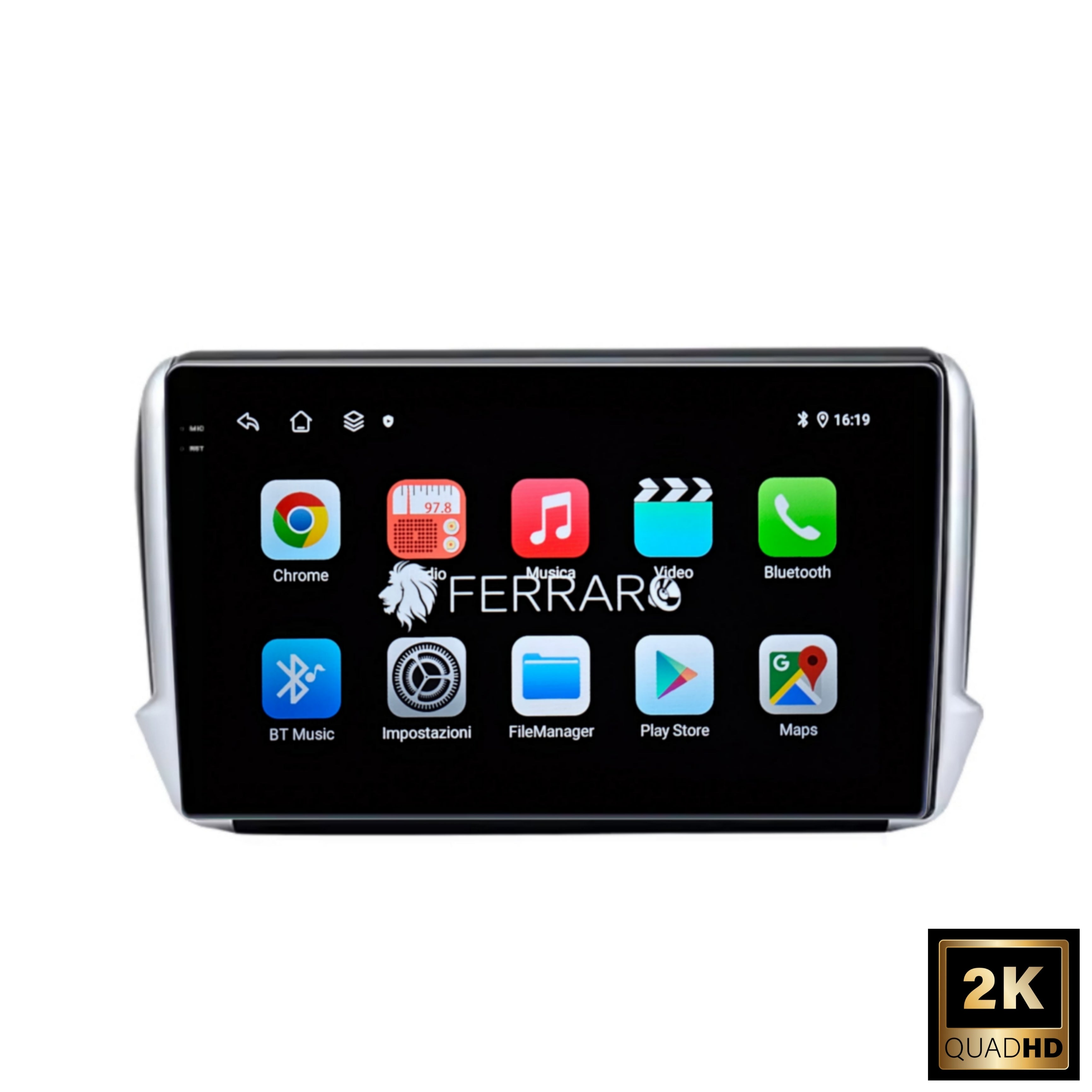 Autoradio per Peugeot 208/2008 10.1" 2K | 2012-2019 | Android | Bluetooth | CarPlay | Android Auto | 4/64GB Ram