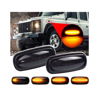 (PRENOTA) Indicatore Direzione Led per Land Rover Discovery 2, Defender, Freelander I (1997-2005), Plug and Play