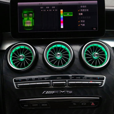 (PRENOTA) Ambient Light Areazione per Mercedes GLC X253, Classe C W205, 256 Colori, APP
