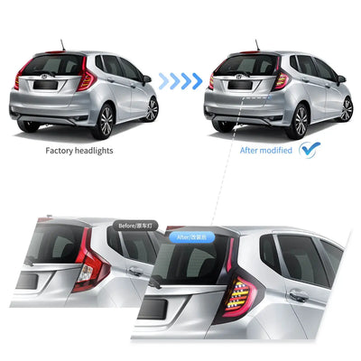 (PRENOTA) Fanali Posteriore Completo per Honda Fit/Jazz (2015-2020) a LED