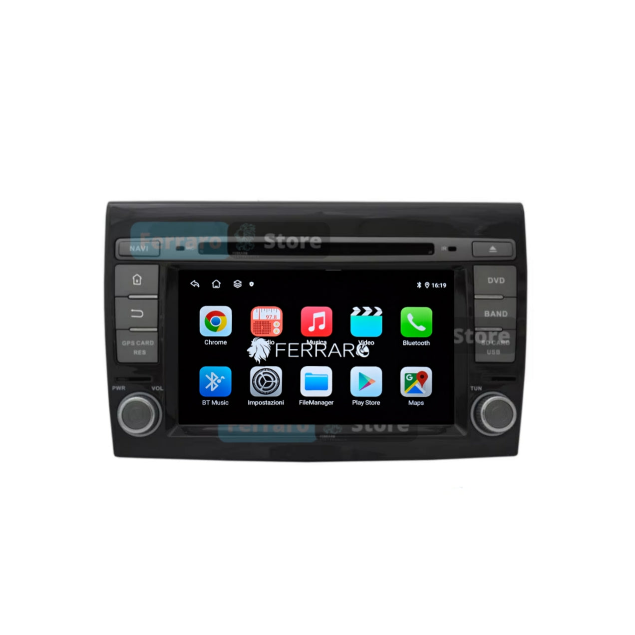 (PRENOTA) Autoradio per Fiat Bravo 7" (2007-2014) Android, Bluetooth, CarPlay, Android Auto, 4GB/8GB Ram