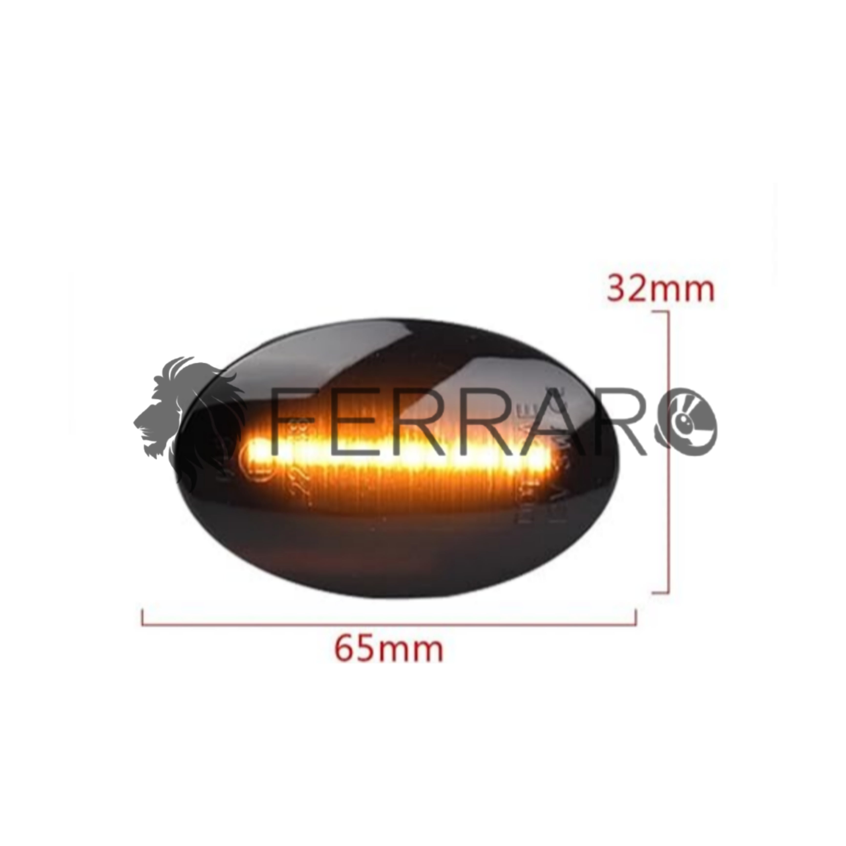 (PRENOTA) Indicatore Direzione Led per Ford Fiesta, Mondeo, Ka, Trasit, Tourneo, Plug and Play