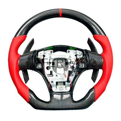 (PRENOTA) Volante Sportivo per Chevrolet Corvette, Carbonio, Customizzato in Pelle