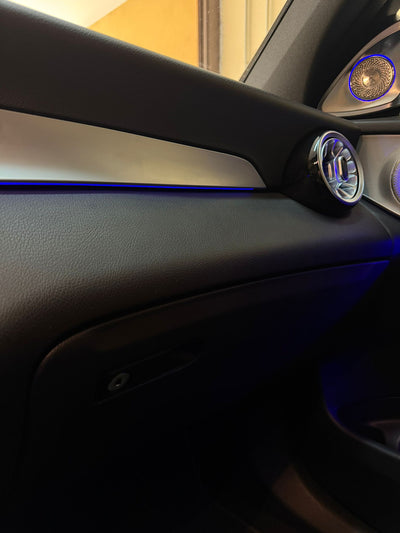 (PRENOTA) Ambient Light per Mercedes GLC X253, Classe C W205, 256 Colori, APP