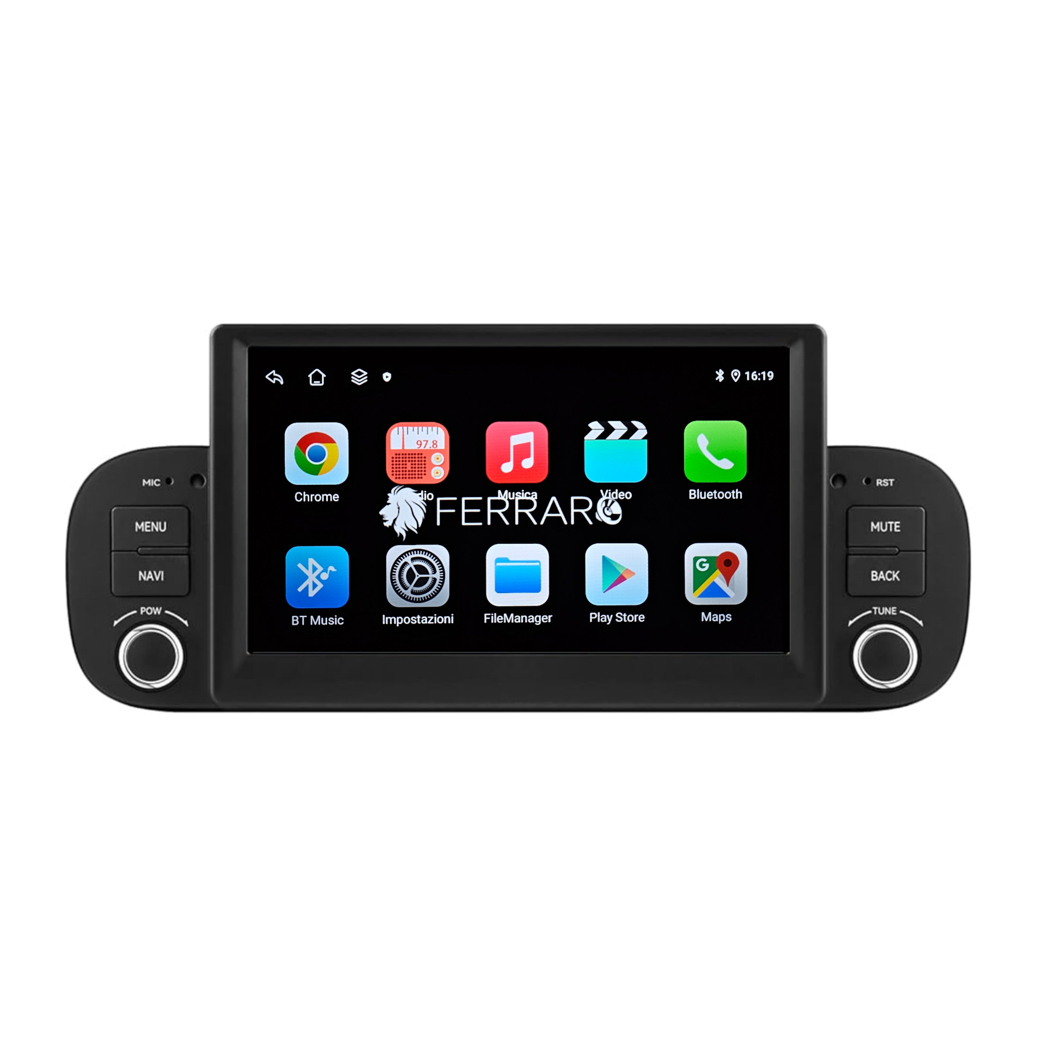 Autoradio per Fiat Panda 3ª Serie 7" (Dal 2013+) Android, Bluetooth, CarPlay, Android Auto, 2GB/4GB/6GB/8GB Ram
