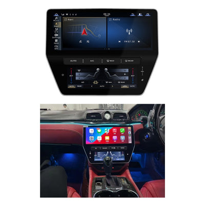 (PRENOTA) Autoradio per Maserati Gran Turismo (2007-2019) 12.3" Display Aria Condizionata e Android, Bluetooth, CarPlay, Android Auto, 8/128GB Ram
