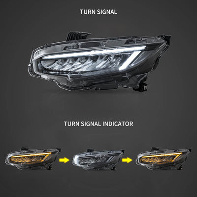 (PRENOTA) Fanali Anteriore Completo per Honda Civic 10ª (2016-2021) a LED