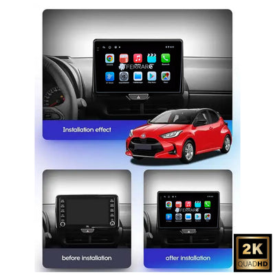 Autoradio per Toyota Yaris, Cross 10.1" 2K (2020-2025) Android, Bluetooth, CarPlay, Android Auto, 4/64GB Ram