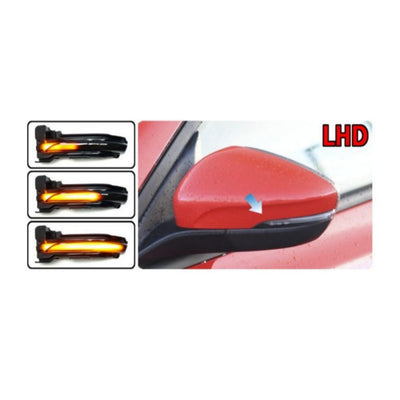 (PRENOTA) Specchietti Laterali Led per Ford Focus MK4 (2018-2022), Plug and Play