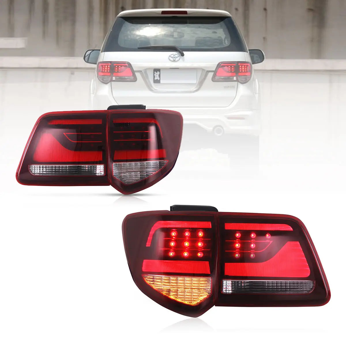 (PRENOTA) Fanali Posteriore Completo per Toyota Fortuner (2011-2015) a LED