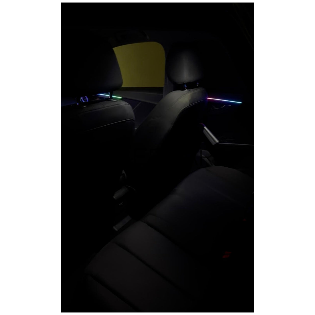 Ambient Light per Audi Q2 (2016-2024) Universale, Luci Ambiente con Comando da App, RGB Led, Led Dinamico