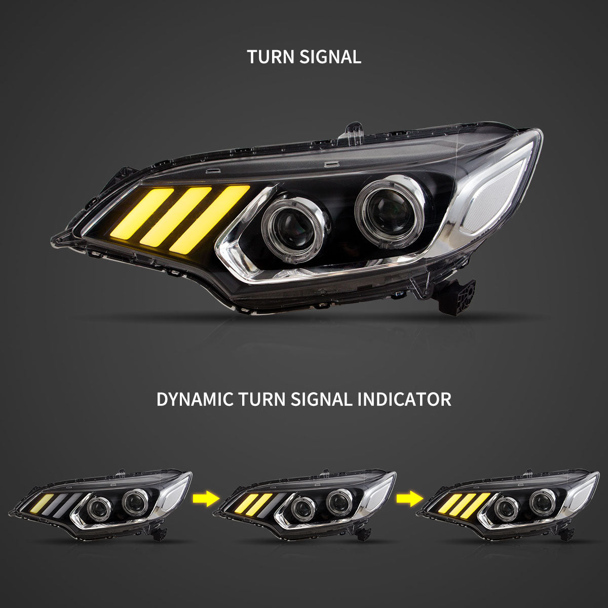 (PRENOTA) Fanali Anteriore Completo per Honda Fit/Jazz (2015-2020) a LED