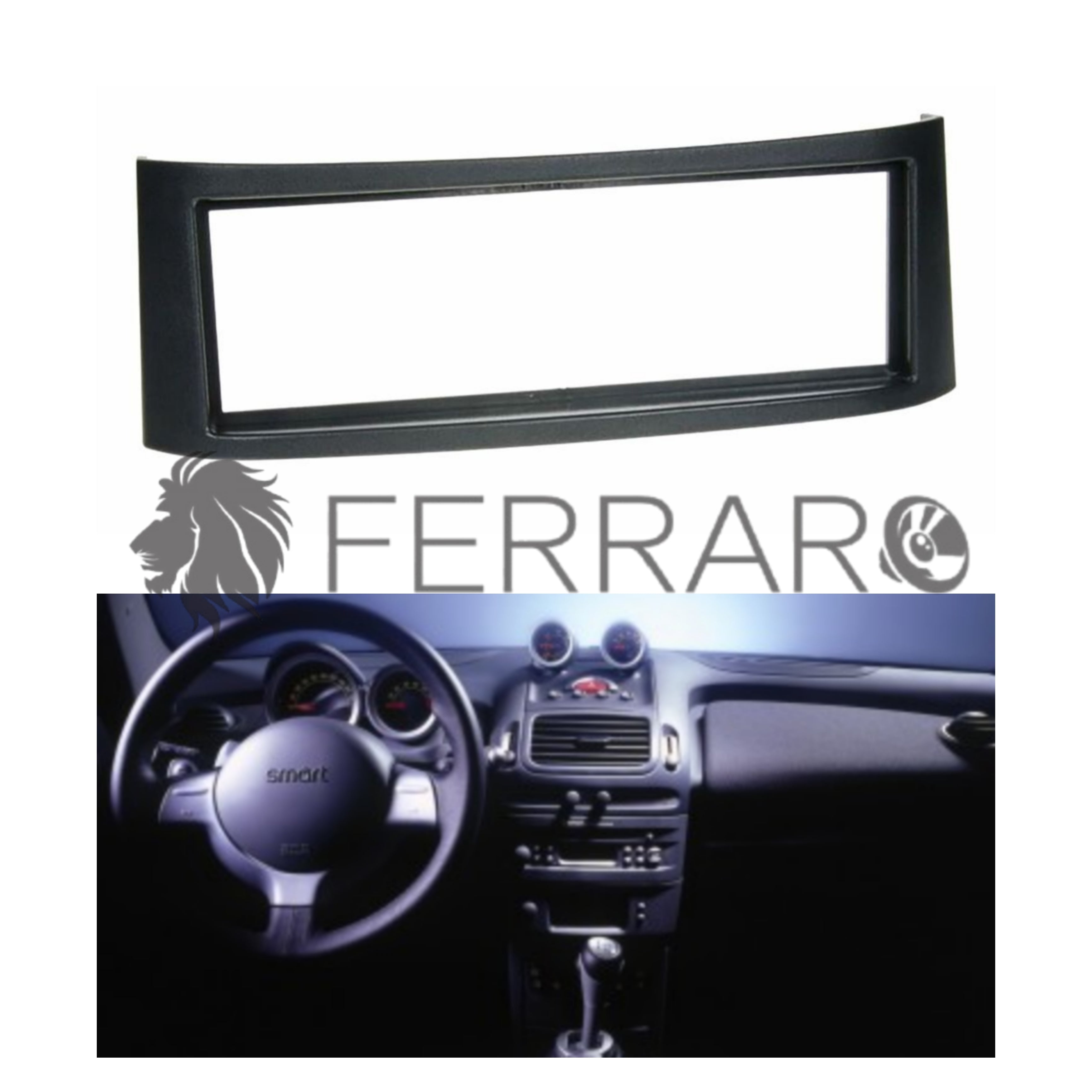 Mascherina 1DIN per Smart Coupè Roadster