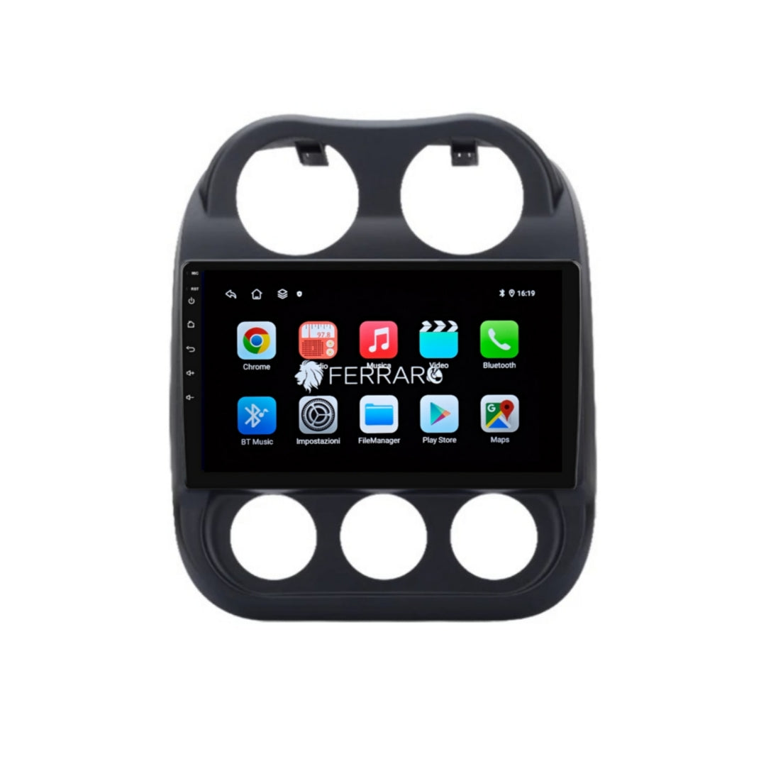 Autoradio per Jeep Compass Patriot 9" (2011-2017) Android, Bluetooth, CarPlay, Android Auto,  2GB,4GB,6GB,8GB Ram