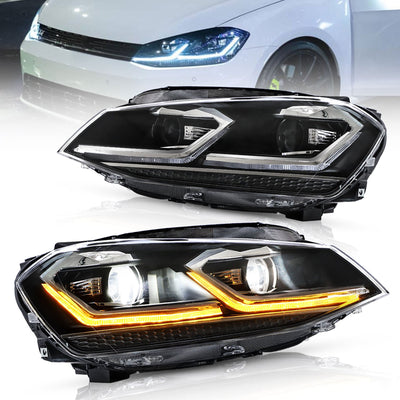 (PRENOTA) Fanali Anteriore Completo per Volkswagen Golf VII, MK7 (2012-2021) a LED