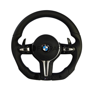 (PRENOTA) Volante per BMW, Pelle Nera, Linea Tricolore