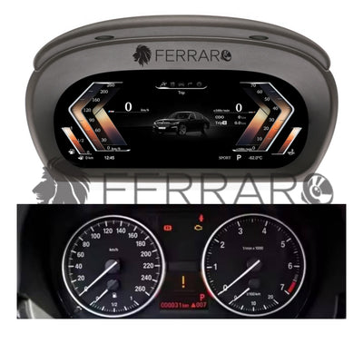 (PRENOTA) Virtual Cockpit 12.3" per BMW Serie 3, X1, Serie 1, E84, E87, E90, E91, E92 (2005-2012) HD Ultra, CarPlay e Android Auto