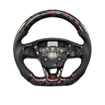 (PRENOTA) Volante Sportivo per Ford Fiesta ST Line,  Carbonio, Customizzato in Pelle (su Realizzazione)