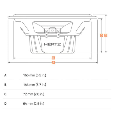 Hertz DCX 165.3, Coppia Altoparlanti Coassiali 2 Vie, Twe, 165mm, 120w