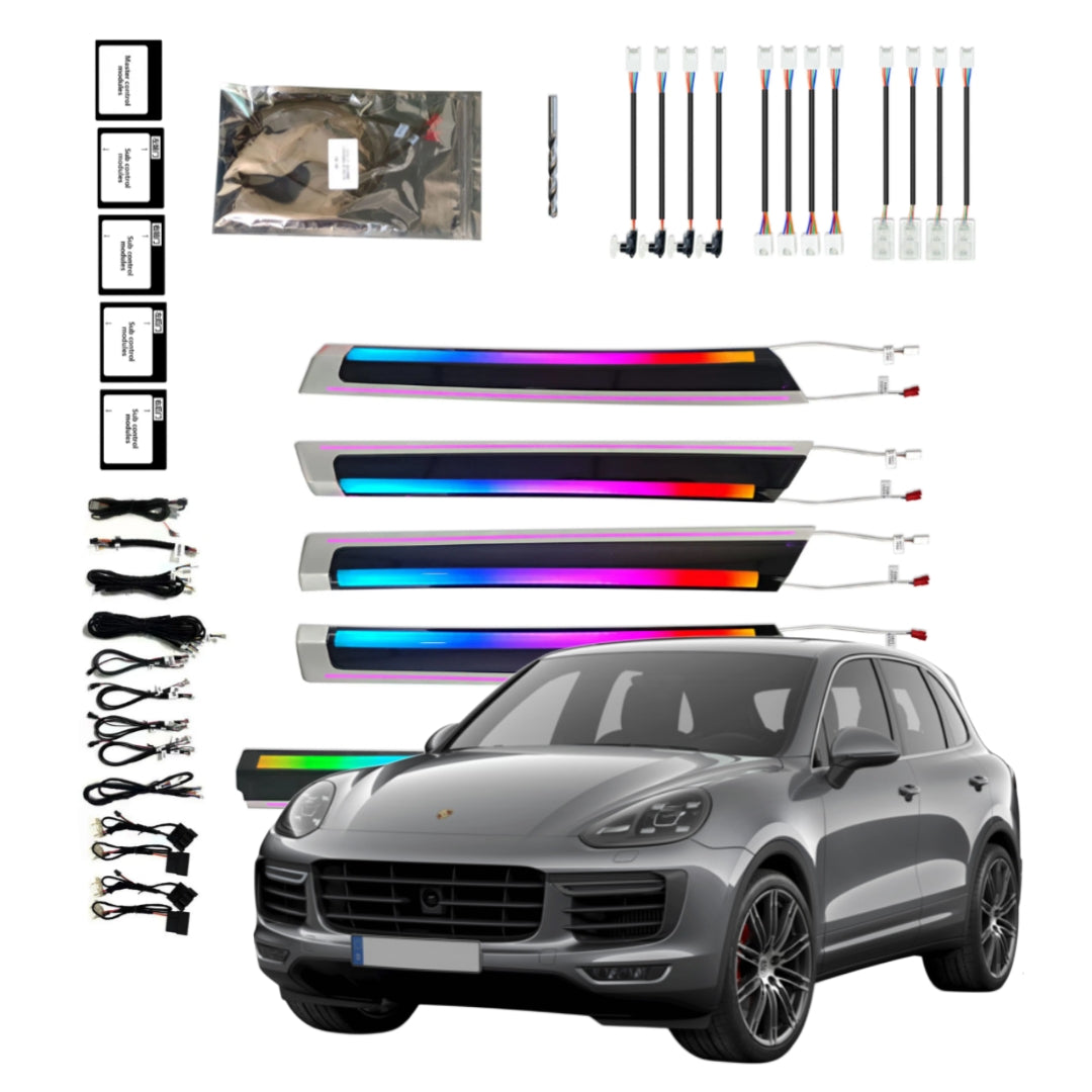 (PRENOTA) Ambient Light per Porsche Cayenne (2010-2017), 256 Colori, APP