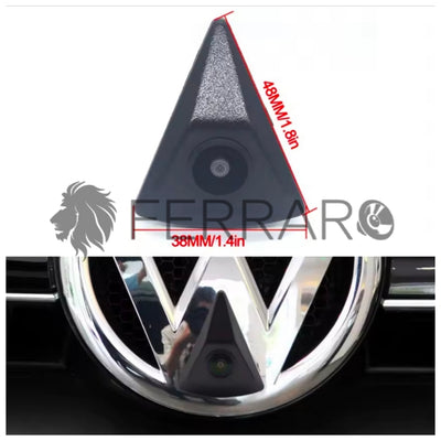(PRENOTA) Telecamera Frontale per Volkswagen Golf, Passat, Polo, Jetta, Touareg, Tiguan (Compatibilità in Descrizione), AHD, 1920x1080, 170° Gradi