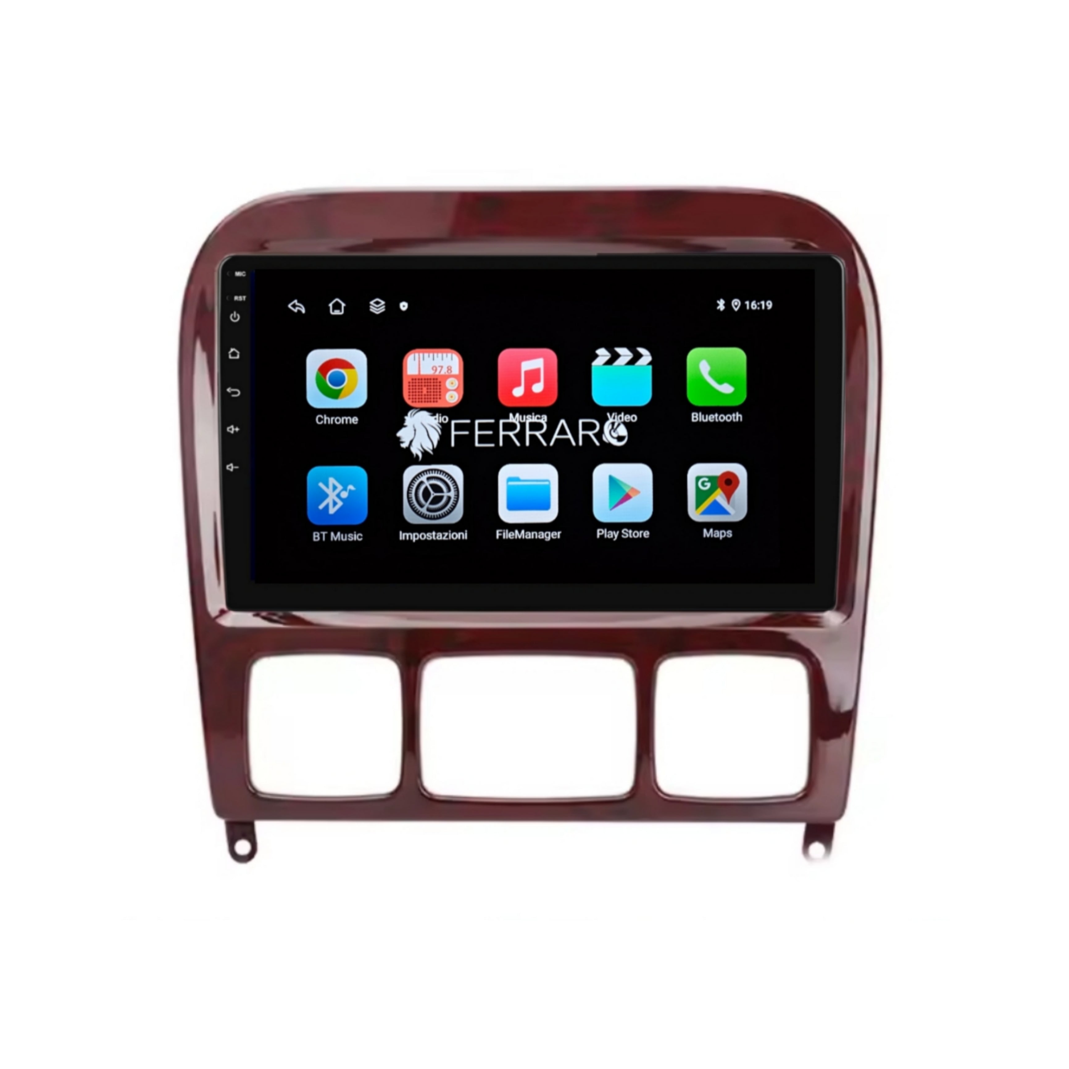Autoradio per Mercedes Classe S w220 9" (1998-2005) Android, Bluetooth, CarPlay, Android Auto, 2GB/4GB/6GB/8GB Ram