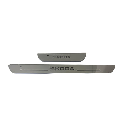 Kit Battitacco per Skoda, LED, Senza Filo con Adesivo